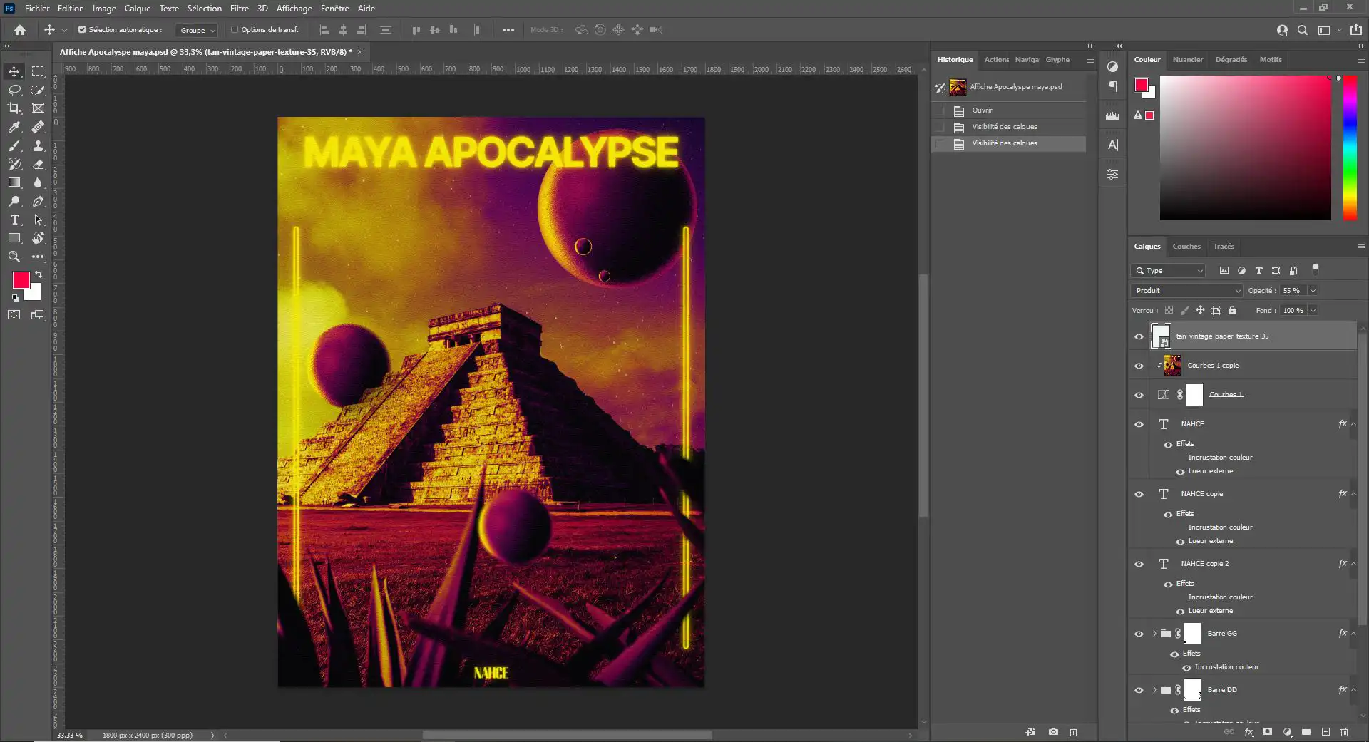 image de mon plan de travail photoshop